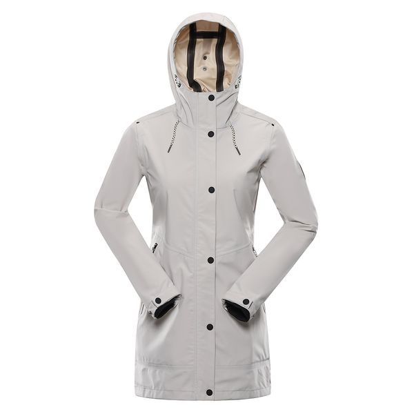 ALPINE PRO Lady's waterproof coat with PTX membrane ALPINE PRO PERFETA moonbeam