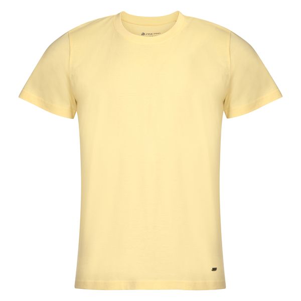 ALPINE PRO Men's cotton T-shirt ALPINE PRO JEQOS mellow yellow