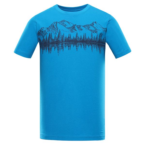 ALPINE PRO Men's cotton T-shirt ALPINE PRO LEFER neon atomic blue variant pb