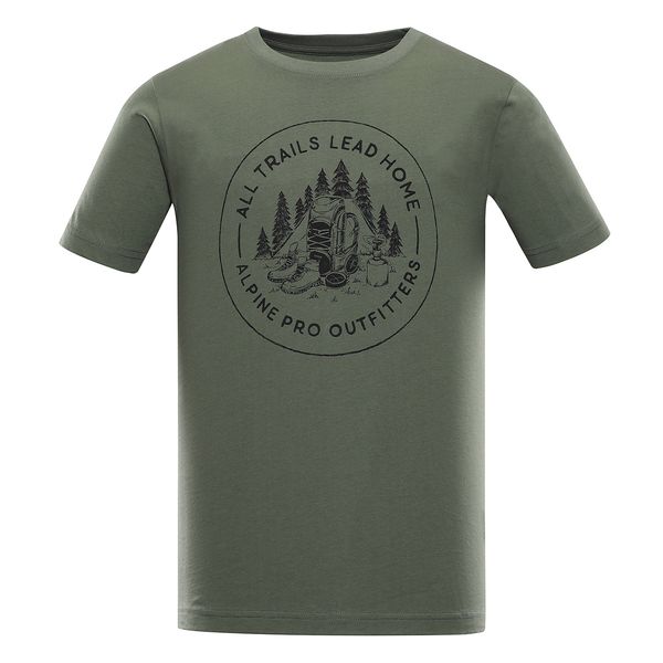 ALPINE PRO Men's cotton T-shirt ALPINE PRO LEFER olivine variant pc