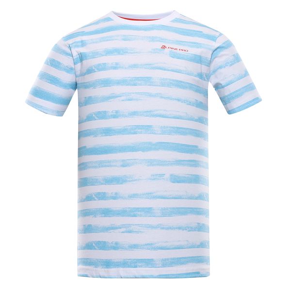 ALPINE PRO Men's cotton T-shirt ALPINE PRO WATER ethereal blue