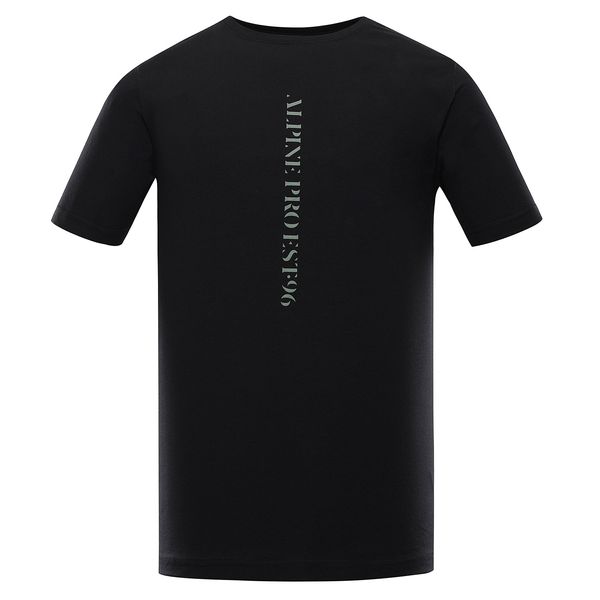 ALPINE PRO Men's cotton T-shirt ALPINE PRO ZIMIW black variant pc