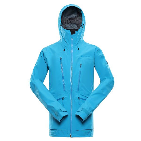 ALPINE PRO Men's jacket with membrane PTX ALPINE PRO CORT neon atomic blue