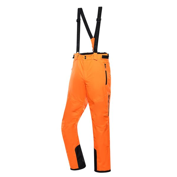 ALPINE PRO Men's ski pants with membrane ALPINE PRO LERMON neon shocking orange