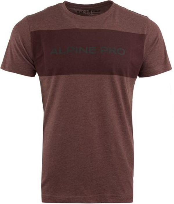 ALPINE PRO Men's T-shirt ALPINE PRO ZEBARO RUM RAISIN