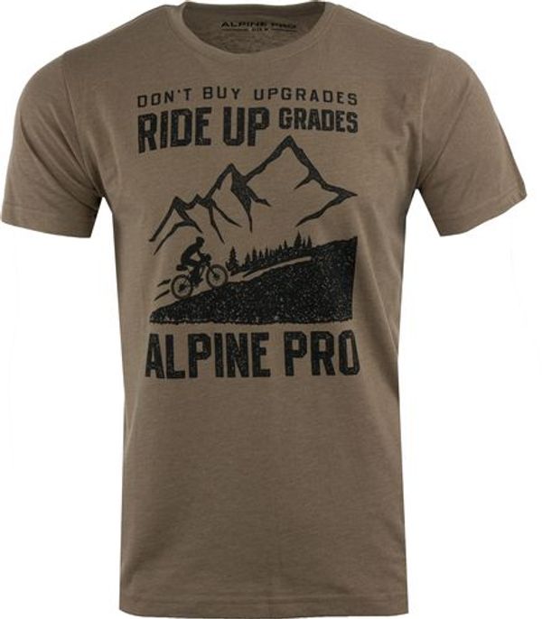ALPINE PRO Men's T-shirt ALPINE PRO ZEBARO sepia tint