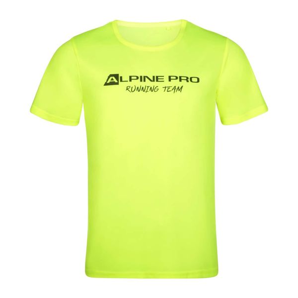 ALPINE PRO Pánské funkční triko ALPINE PRO RUNN neon safety yellow