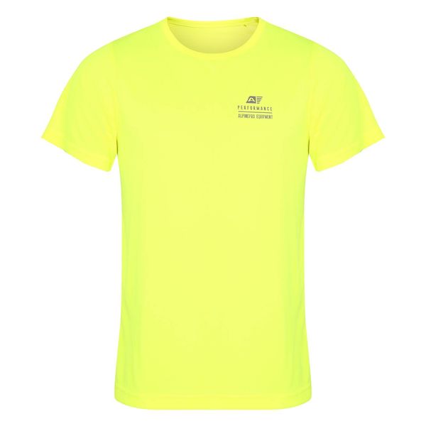 ALPINE PRO Pánské rychleschnoucí triko ALPINE PRO CLUN neon safety yellow