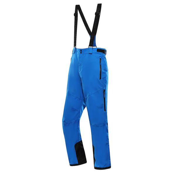 ALPINE PRO Pásnské lyžařské kalhoty s membránou ptx ALPINE PRO LERMON electric blue lemonade