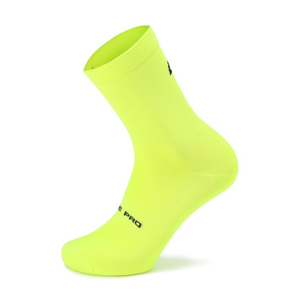 ALPINE PRO Unisex ponožky s antibakteriální úpravou ALPINE PRO COLO neon safety yellow