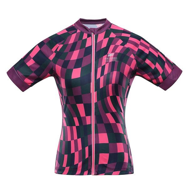 ALPINE PRO Women's cycling jersey with cool-dry ALPINE PRO SAGENA neon knockout pink variant pb