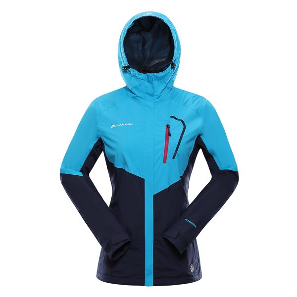 ALPINE PRO Women's jacket with membrane ALPINE PRO IMPECA neon atomic blue