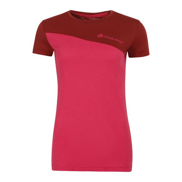 ALPINE PRO Women's merino wool T-shirt ALPINE PRO ERIZA jazzy