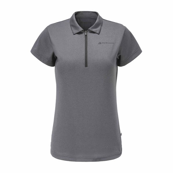 ALPINE PRO Women's polo shirt ALPINE PRO OLMANA smoked pearl