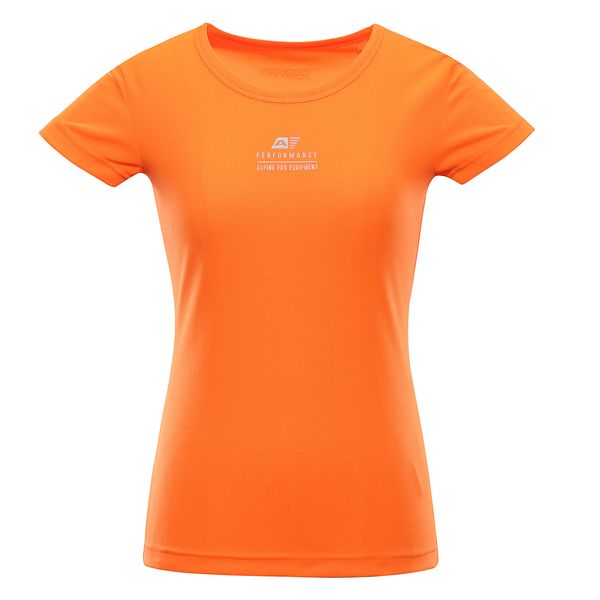 ALPINE PRO Women's quick-drying T-shirt ALPINE PRO BASIKA neon shocking orange