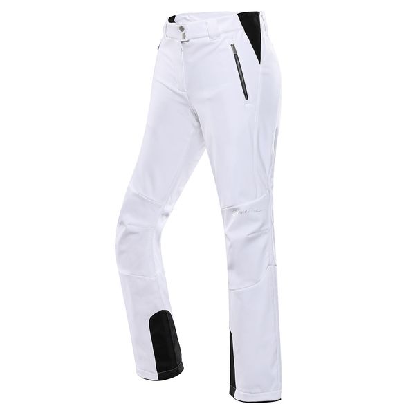 ALPINE PRO Women's softshell ski pants ALPINE PRO HADEMA white