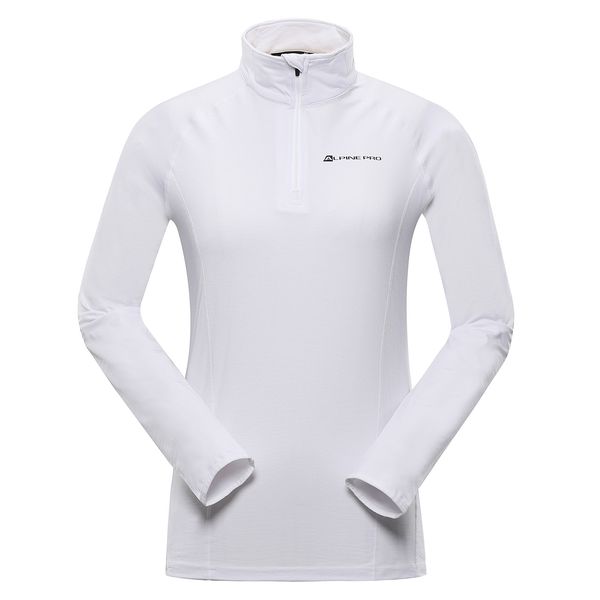 ALPINE PRO Women's sweatshirt with cool-dry ALPINE PRO KATO 5 white