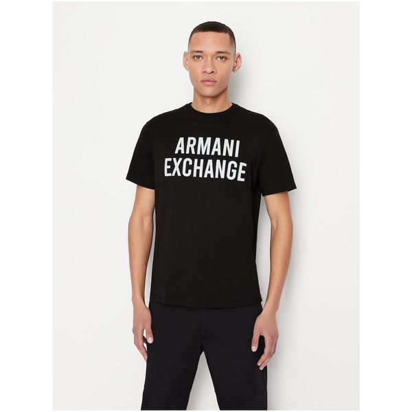 Armani Black Men's T-Shirt Armani Exchange - Men's
