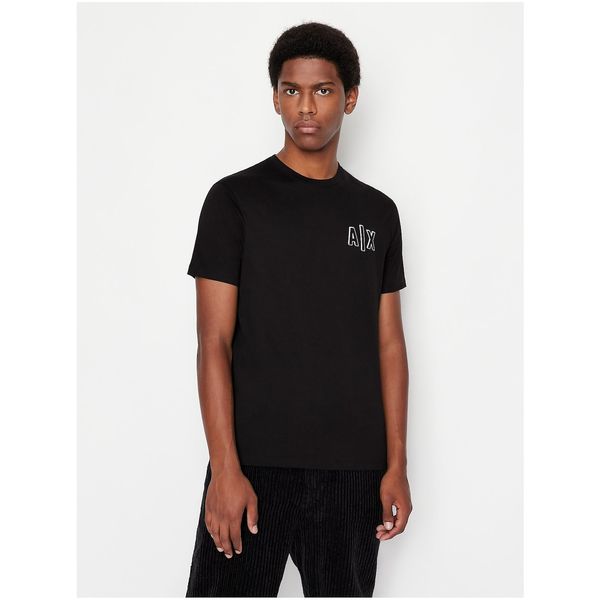 Armani Black Men's T-Shirt Armani Exchange - Men's