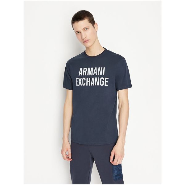 Armani Dark Blue Men's T-Shirt Armani Exchange - Men