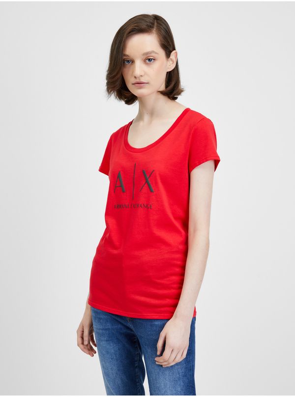 Armani Red Women's T-Shirt Armani Exchange - Women