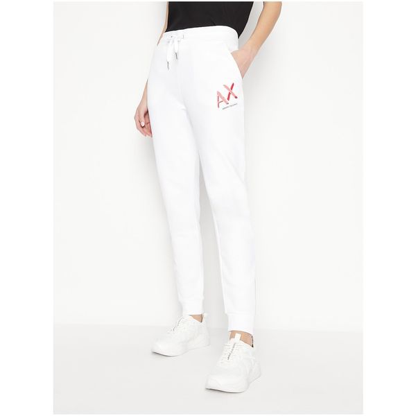 Armani White Women's Sweatpants Armani Exchange - Women