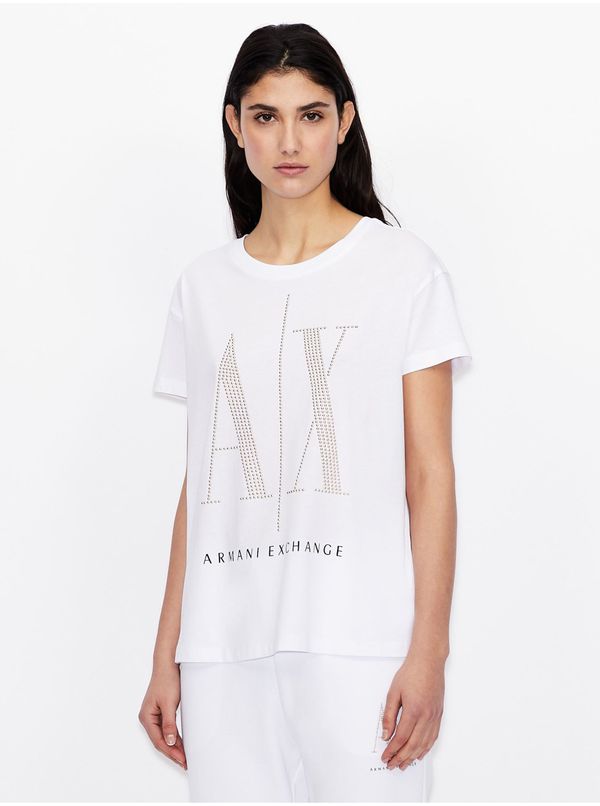 Armani White Women's T-Shirt Armani Exchange - Women