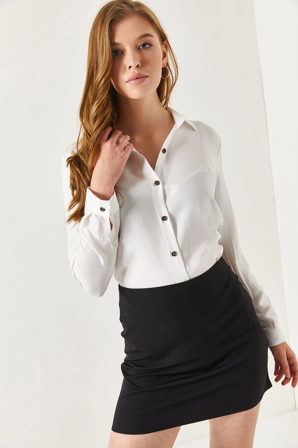 armonika armonika Plus Size Shirt - White - Regular fit