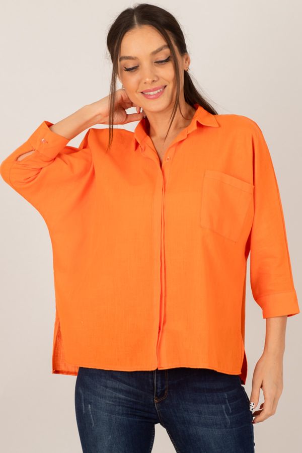 armonika armonika Shirt - Orange - Oversize