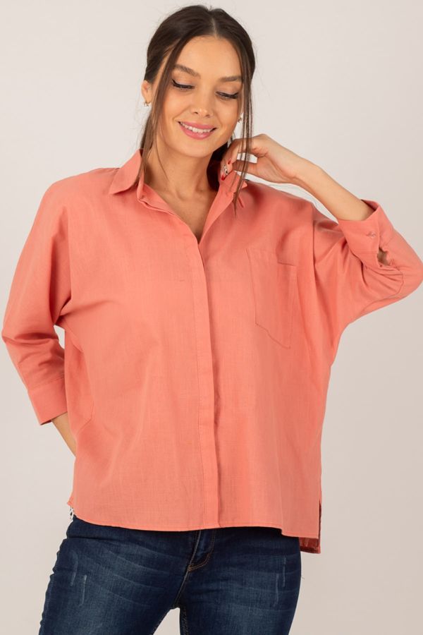 armonika armonika Shirt - Pink - Oversize