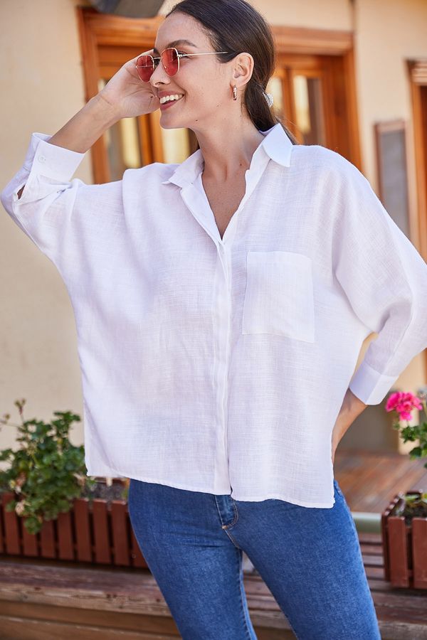 armonika armonika Shirt - White - Oversize