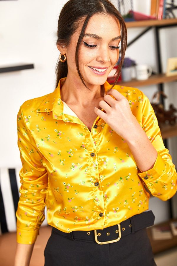 armonika armonika Shirt - Yellow - Regular fit