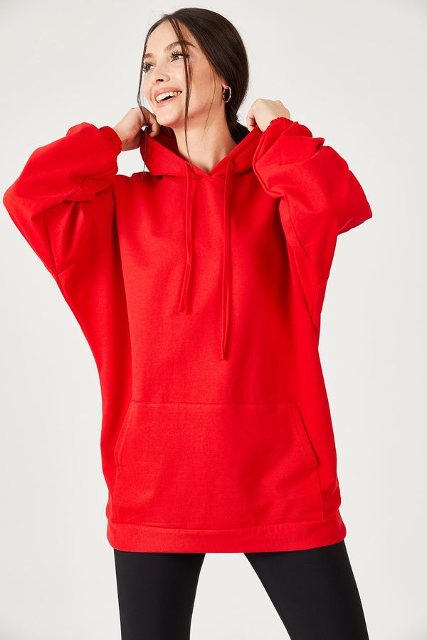 armonika armonika Sweatshirt - Red - Regular fit