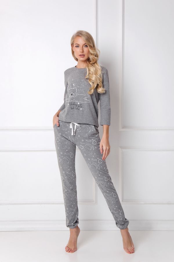 Aruelle Poppy Long Grey Pajamas