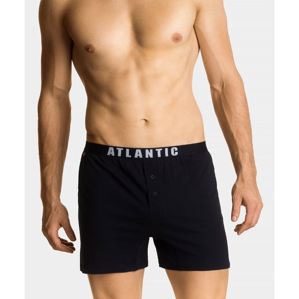 Atlantic 2-PACK Loose men's boxer shorts ATLANTIC blue/navy
