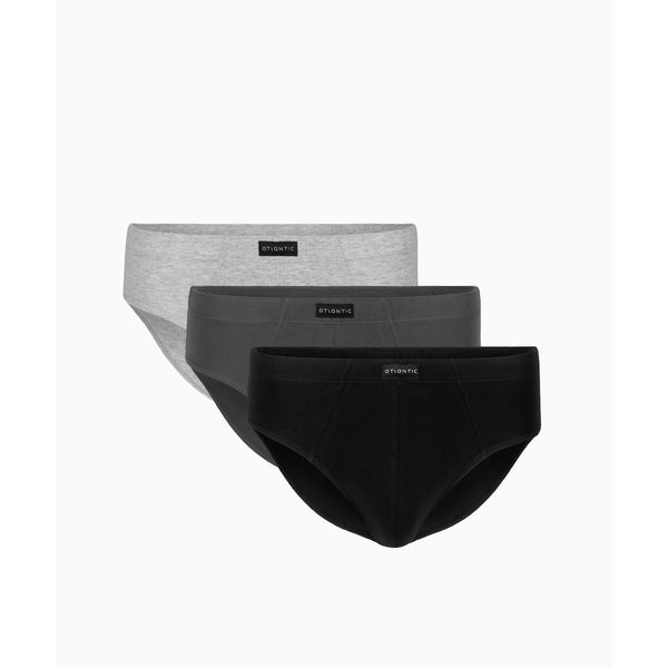 Atlantic 3-PACK Briefs for men ATLANTIC black/gray/graphite