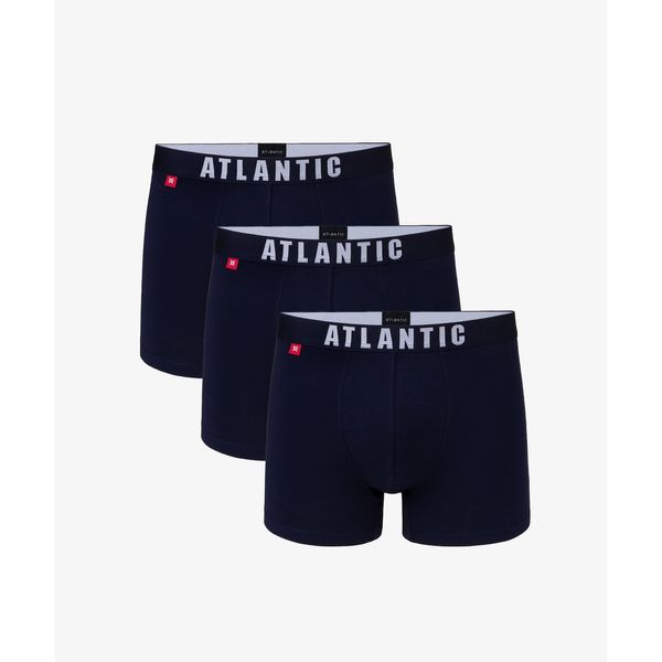 Atlantic 3-PACK Men's boxers ATLANTIC navy