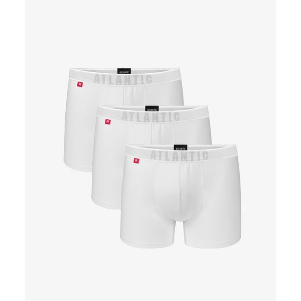 Atlantic 3-PACK Men's boxers ATLANTIC white