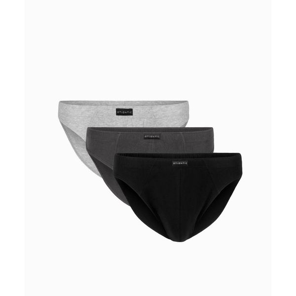 Atlantic 3-PACK Men´s briefs ATLANTIC Sport black/grey/graphite