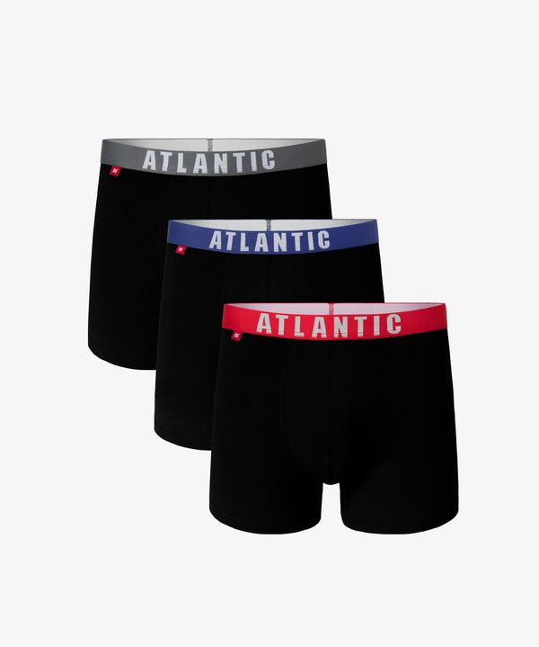 Atlantic 3-PACK Men's Sport Boxers ATLANTIC - black