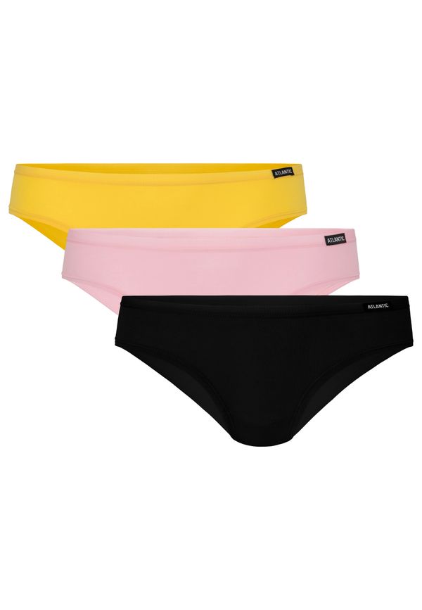 Atlantic Bikini ATLANTIC 3Pack Women's Panties - yellow, pink, navy