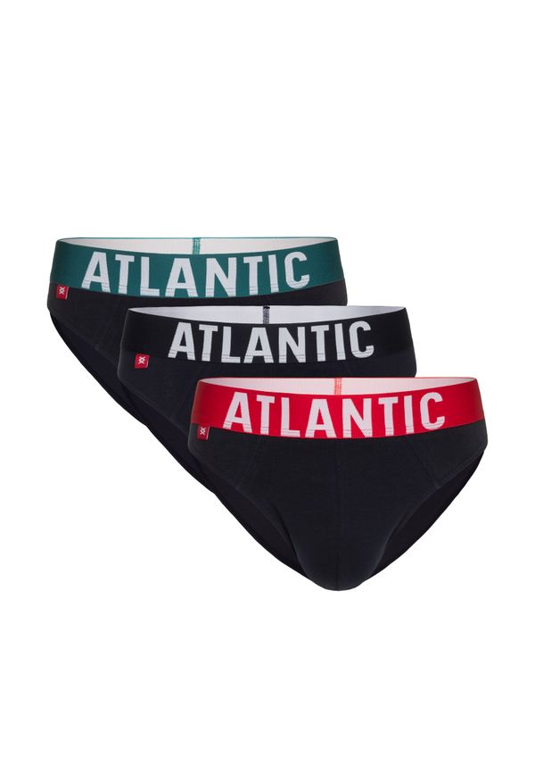 Atlantic Men's sports briefs ATLANTIC 3-PACK - navy blue