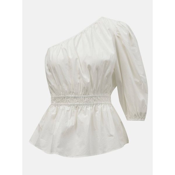 AWARE by VERO MODA White asymmetrical blouse AWARE by VERO MODA Olene - Women
