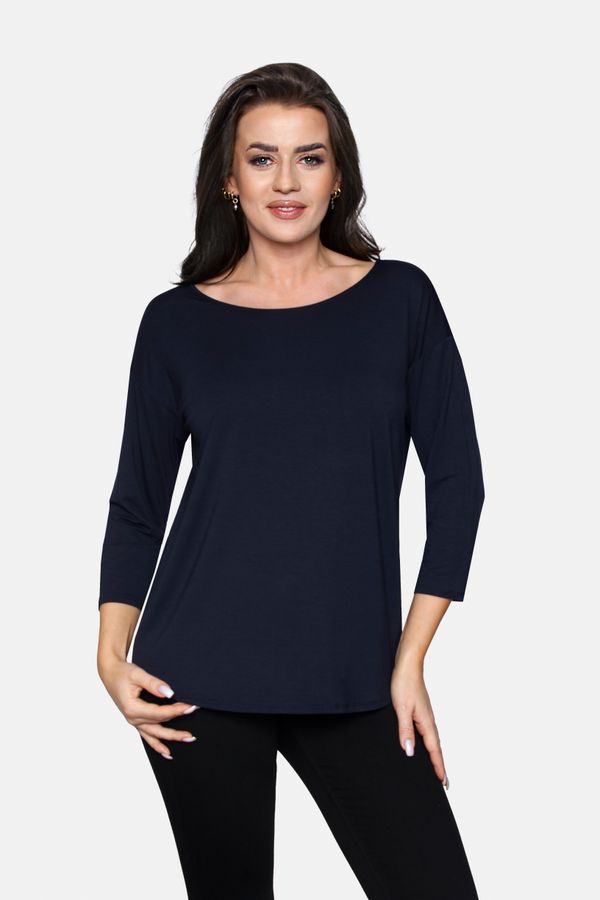 Babell Babell Woman's Blouse Camille Navy Blue