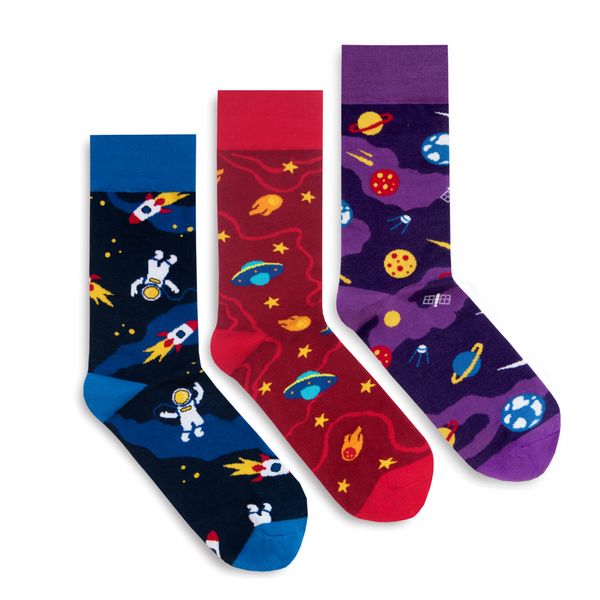 Banana Socks Banana Skarpety Unisex skarpety Zestaw Cosmic Set