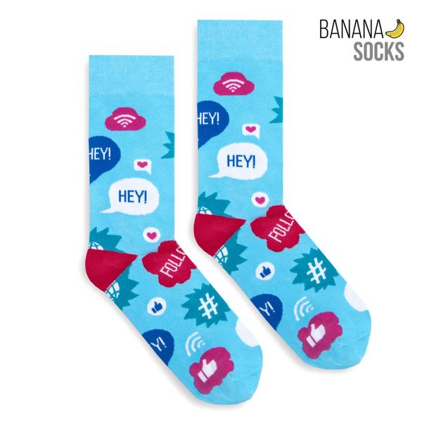 Banana Socks Banana Skarpety Unisex's Skarpety Classic Social Media