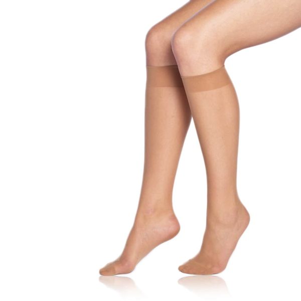 Bellinda Bellinda DIE PASST KNEE-HIGHS 20 DEN - Women's tights matte stockings - amber