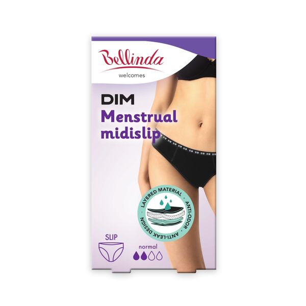 Bellinda Bellinda MENSTRUAL SLIP NORMAL - Daily menttruction women's panties - black