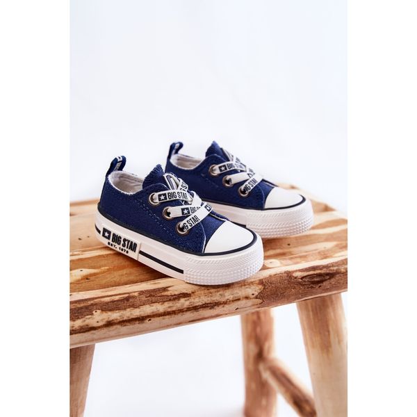 BIG STAR SHOES Children's Cloth Sneakers BIG STAR KK374050 Navy blue