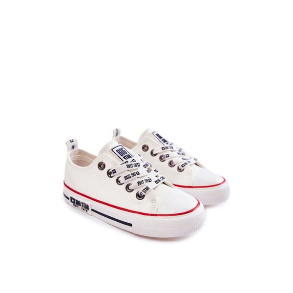 BIG STAR SHOES Children's Leather Sneakers BIG STAR KK374038 White